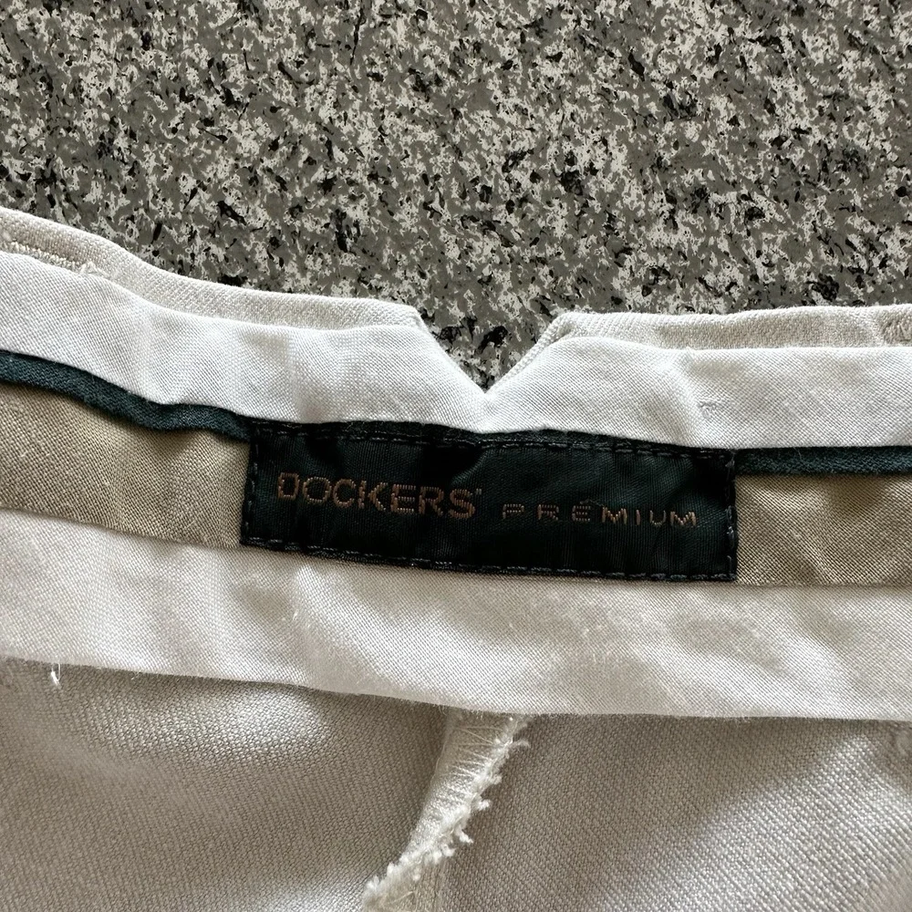 Dockers Premium Pants Mens 38x34 Individual Fit‎ Flat Front Relaxed Stretch